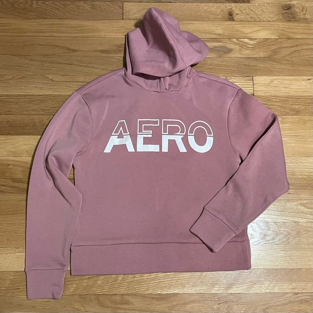 Aeropostale Sport Pink Logo Hoodie - Size M